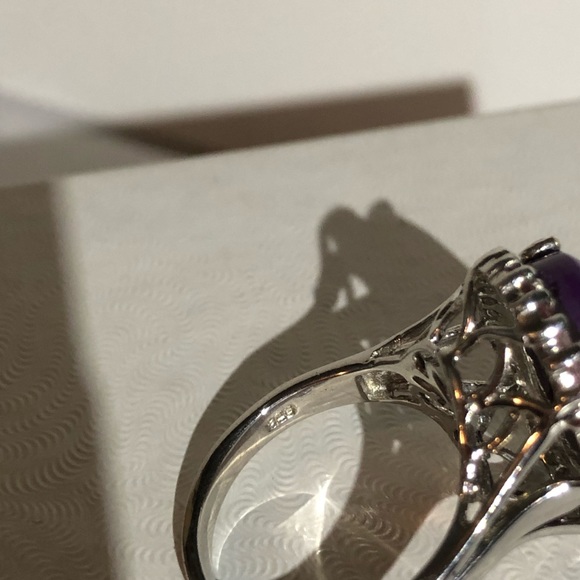 Purple Turquoise & Pink Tourmaline Ring 9.40 ctw - Picture 4 of 4